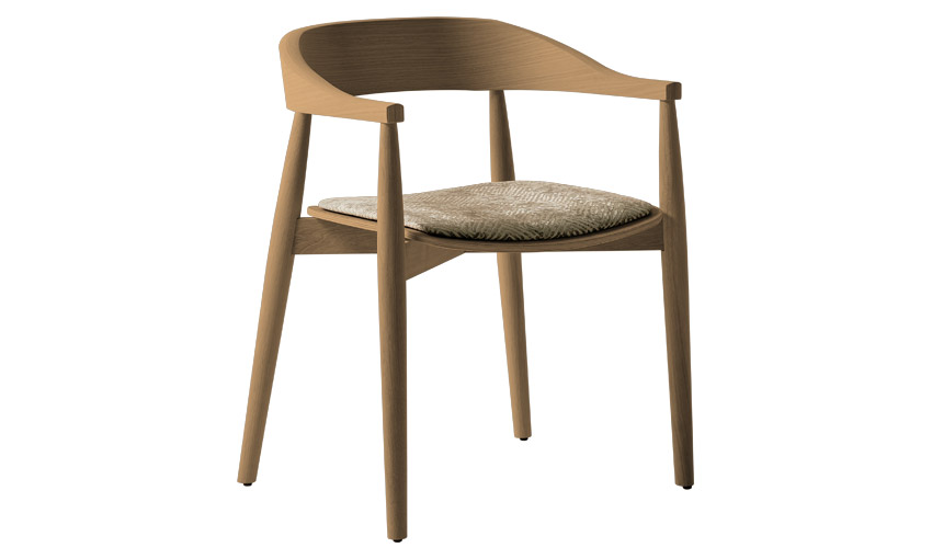 Chaise en chêne rouge - CR-EMMA