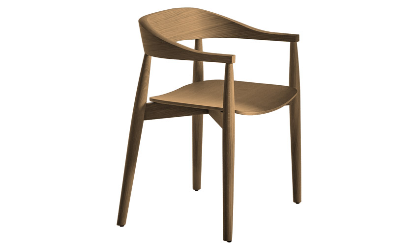 Chaise en chêne rouge - CR-EMMA