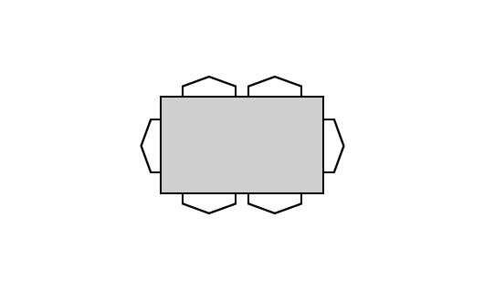 Table avec dessus de céramique - TDCT-440