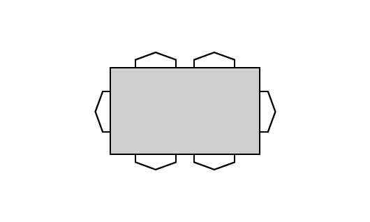 Table avec dessus de céramique - TDCT-570