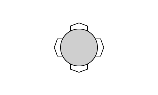 Table avec dessus de verre teinté - TDGL-080