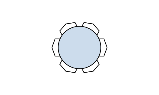 Table avec dessus de verre clair - TDGL-100