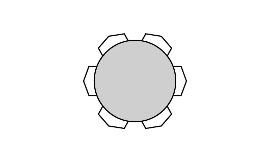 Table avec dessus de verre teinté - TDGL-120