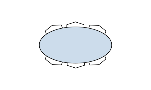 Table avec dessus de verre clair - TDGL-300