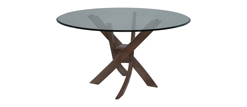 Table avec dessus de verre clair - TDGL-100