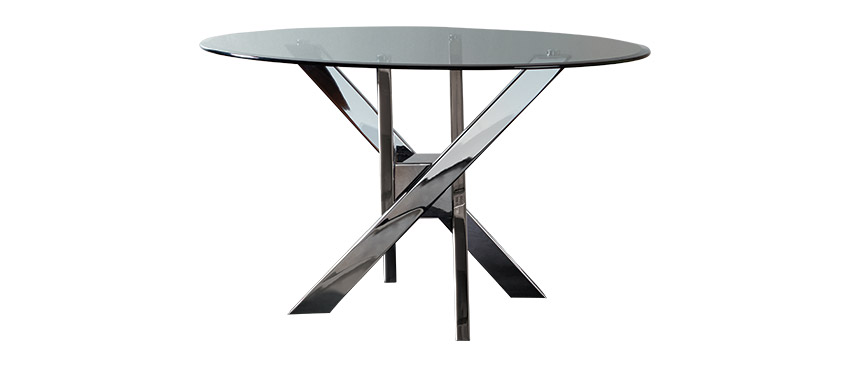 Table avec dessus de verre clair - TDGL-100