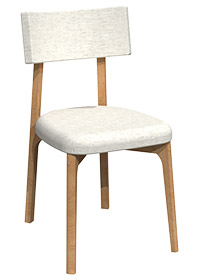 Chaise en chêne rouge CR-1912