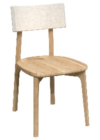 Chaise en chêne rouge CR-1912