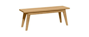 Banc en chêne rouge BE046R-OSLO