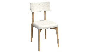 Chaise en chêne rouge CR-1912