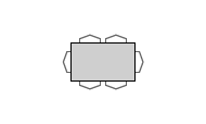 Table avec dessus de céramique TDCT-440