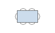 Clear Glass Table TDGL-570